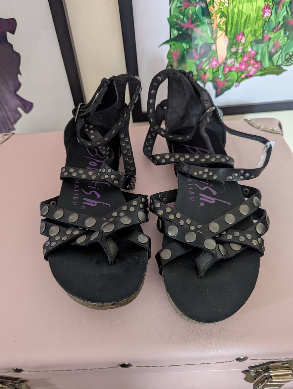 Blowfish Studded Sandals Sz 7
